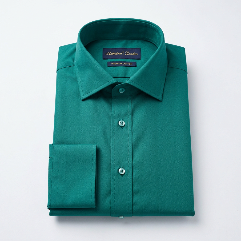 Emerald Teal Green Formal Shirt