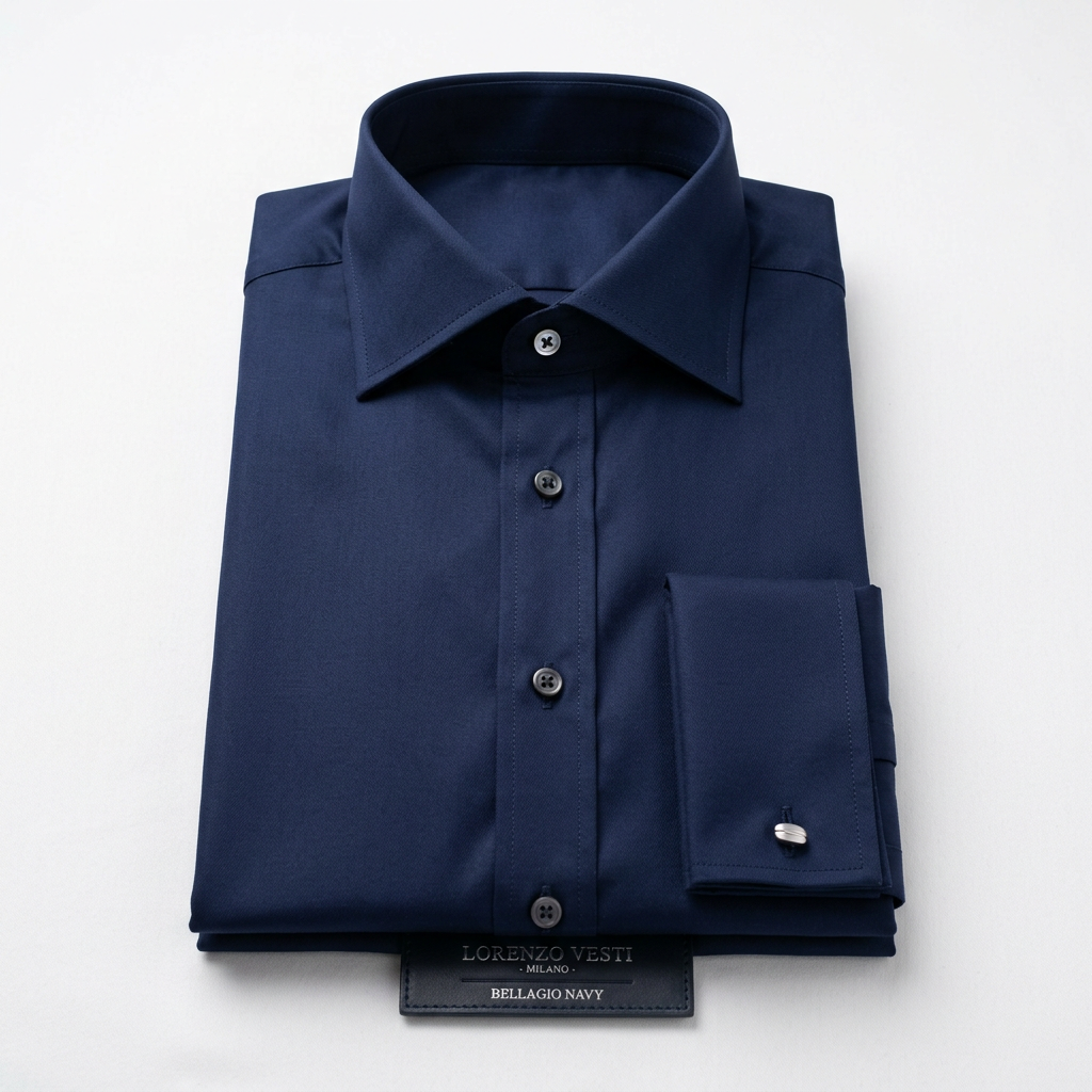 Bellagio Navy Blue Formal Shirt