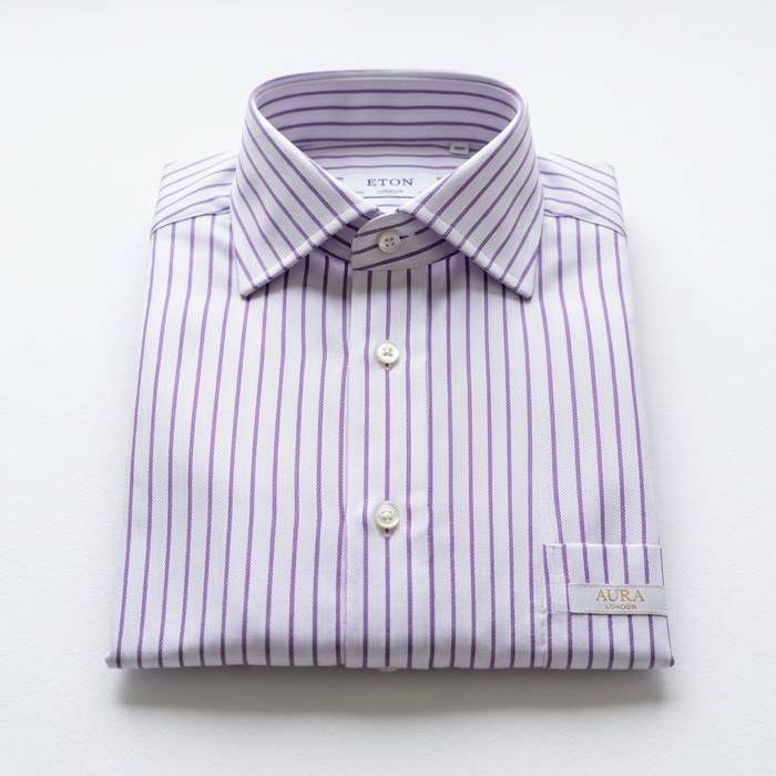 Amethyst Purple Stripes Formal Shirt