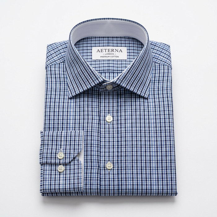 Matrix Blue Checks Formal Shirt